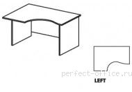 Стол на панельном каркасе левый СТ4-16Lиу - Мебель Ergo / Эрго