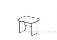 Симметричный стол на панельном каркасе B 151 - Мебель Berlin / Берлин