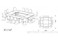 Комплект Theorema 16 - Столы для переговоров Theorema / Теорема