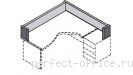Перегородка настольная угловая-118х118 ФР422