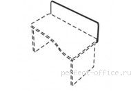 Экран пластиковый с кронштейнами ПФ157 - Мебель Профи