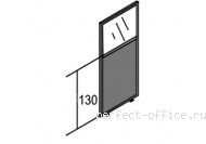 Модуль со стеклом и глухой частью 1300 мм МС 20-2-900 - Перегородки Матрица
