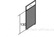Модуль со стеклом и глухой частью 1300 мм МС 16-2-600 - Перегородки Матрица