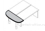 Сектор к эргономичным столам-134х59 ФР432 - Мебель Формула