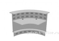 Модуль изогнутый наружу 90 град с экранами ФР-469-ФР-487ХР - Стойка-ресепшн Формула
