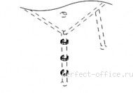 Комплект держателей проводов 3 шт для А-образного металлокаркаса  - Мебель Профи