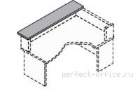 Полка настольная-120 ФР407 - Мебель Формула