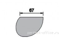 Столешница брифинг-приставки-79х53 ФР436 - Мебель Формула