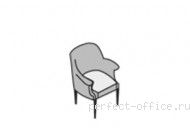 Кресло для посетителей 01013 - Кабинет Art & Moble / Арт Мобле