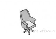 Кресло руководителя Комфорт 01012 - Кабинет Art & Moble / Арт Мобле