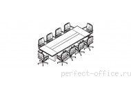 Комплект Eur 3 - Столы для переговоров Eur / Евр