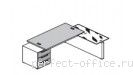 Стол письменный с приставкой DX и тумбой 117 1208 EB 02 36
