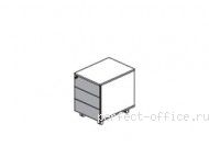 Тумба металлическая 3 ящика - серый-алюминий CF3-HT-Me-5133255G02 - Мебель StartUp / СтартАп