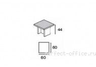 Стол кофейный VTCA045 - Кабинет Sirius / Сириус