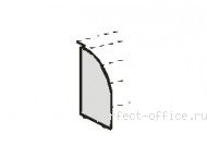 Панель разделительная для столешниц AA8096T - Стойка-ресепшн Abako / Абако